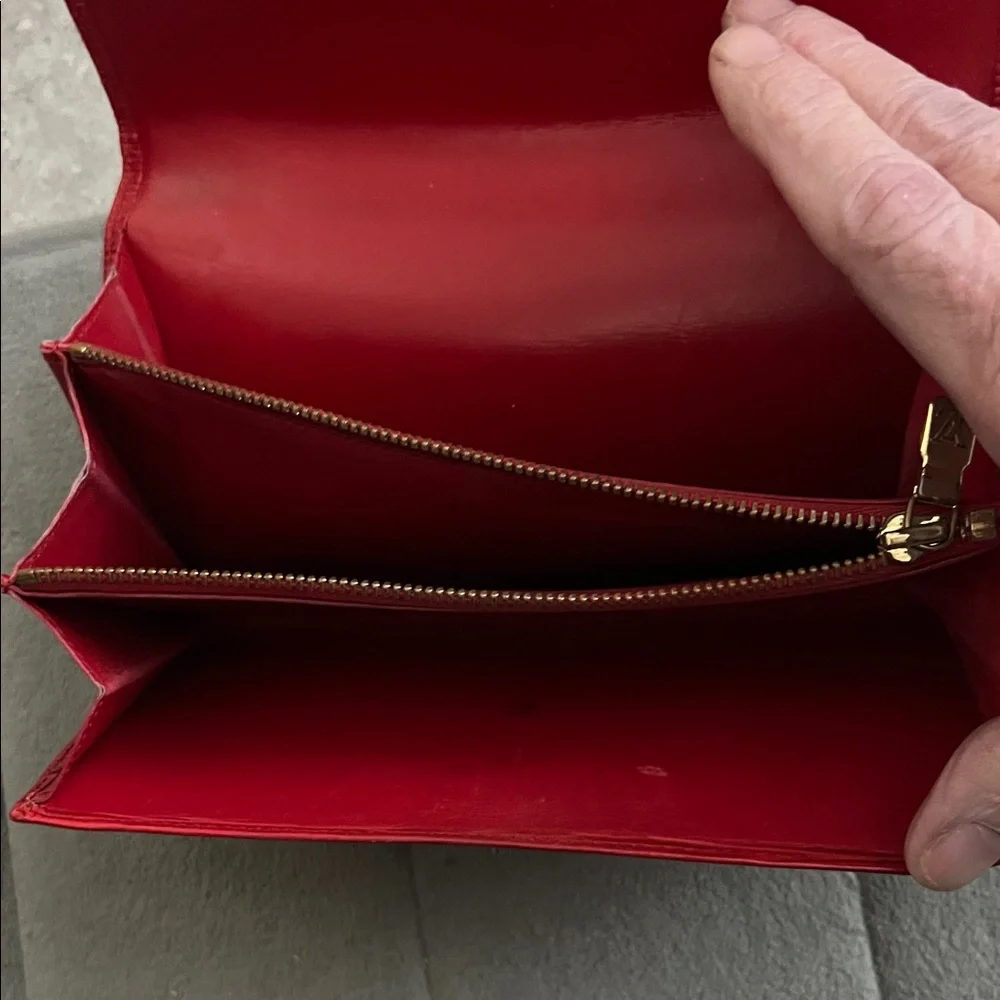 Louis Vuitton Scarlet Epi Leather Wallet with COA